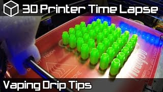 3D Printing Time Lapse  3D Printed Vape Tips  3D Printed 510 Drip Tips [upl. by Harsho268]