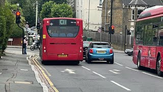 Fast driverC11 to archway From Brent cross to Cricklewood station DE1136 LK10BZC [upl. by Jobe436]