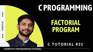 Factorial Program in C  In Hindi [upl. by Sirhc877]