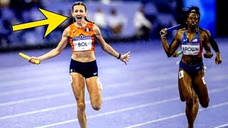 Fenomenale Femke Bol bezorgt 4x400 meter gemengde estafette goud op Olympische Spelen  digital SK [upl. by Nepets]