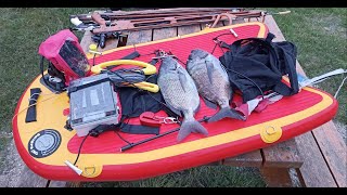 Présentation planche de chassesous marine avec GPS et sondeur [upl. by Churchill]