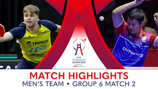 Truls Moregard SWE vs Yang Wang SVK  MT G6  Match 2  ITTFWorlds2024 [upl. by Nytsirc]