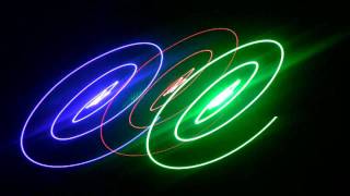 3 lab lasers 1 speaker 1 mirror red green ultra violet light show music affected [upl. by Anayhd206]