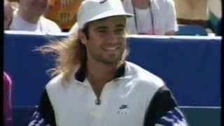 agassi imitates mcenroe hilarious [upl. by Nauqe586]