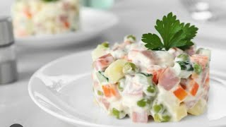 ALIVE SALAT TAYYORLASH 🔥 Оливье приготовление салата 🔥 Salad of Olivier salads [upl. by Eltsirc285]