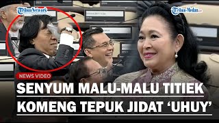 REAKSI KOMENG TEPUK JIDAT saat Disorot Kamera Uhuy Bergemuruh di Rapat MPR Titiek Soeharto Tertawa [upl. by Akirdnas]