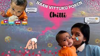 Naan vittuku poren apdiya 😭Chellamani vittu iruka manasu varuma 🥹 [upl. by Ahtamat]