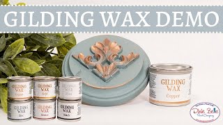 Watch This Awesome Gilding Wax Demo to See How Its Used to Accent Any Piece [upl. by Casilde]