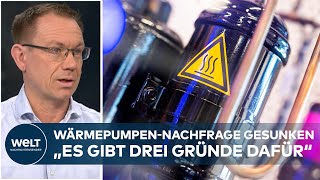 HEIZUNGSGESETZ Nachfrage nach Wärmepumpen drastisch gesunken  quotEs gibt drei Gründequot I WELT Analyse [upl. by Yrrot829]