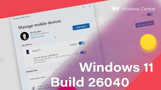 Windows 11 Build 26040  New Install UI Mobile Devices Archive Options  MORE [upl. by Dannie820]