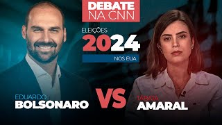 Eduardo Bolsonaro comenta a eleição de Donald Trump ao vivo na CNN Brasil [upl. by Naitsirc253]