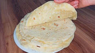 EASY LAVASH BREAD WITH ONLY 3 INGREDIENTS 💯 Yeastless Lavash Recipe Like Silk 👌🏻 [upl. by Socrates757]