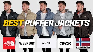 BEST Puffer Jackets Under £300  HUGE Mens Puffer Jacket Haul North Face Napapijri ARNE amp More [upl. by Bashuk]