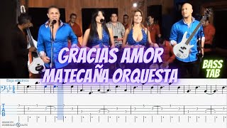 🤔Como Tocar GRACIAS AMOR En bajo ElectricoOrquesta Matecaña salsa bass🎷 [upl. by Lander31]