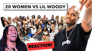 HES BACK 20 WOMEN VS 1 LIL WOODY TPindell Reacts [upl. by Neeroc]