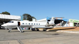 PRWQY  Gulfstream 550  Aeroporto de Belo Horizonte Pampulha SBBHPLU [upl. by Kuhn]