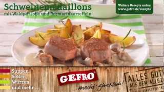 Schweinemedaillons  GEFRO Rezepte [upl. by Jacenta360]