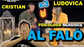 FALÒ DI CONFRONTO LUDOVICA E CRISTIAN  PSICOLOGO REAGISCE [upl. by Alacim]