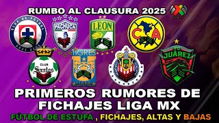 ✅ PRIMEROS RUMORES Y FICHAJES LIGA MX CLAUSURA 2025  IDRISSI FICHAJE DEL AMÉRICA BAJA DE CHIVAS [upl. by Htezzil]