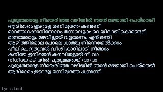 പൂമുത്തോളേ KARAOKE Joseph Poomuthole Karaoke With Malayalam Lyrics PoomutholeMalayalamKaraoke [upl. by Moraj]