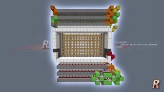 Minecraft  8 Tall 3 High  Double Castle Gate Portcullis  Showcase [upl. by Raab]