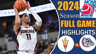 Gonzaga vs Arizona States Full Game Highlights College mens Basketball 202425  Ncaa basketball [upl. by Anitnuahs49]