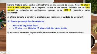 Cálculo prestación maternidad paternidad o nacimiento y cuidado de un menor [upl. by Nady]