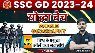 SSC GD 2024  Geography Lakes amp Straits of the world 34 World Geography By Ankit Sir [upl. by Haldis]