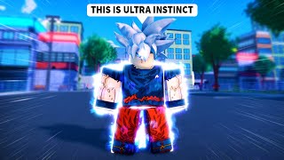 SpeedRunning Ultra Instinct GOKU In A PUBLIC Server AUT Roblox [upl. by Onibla]