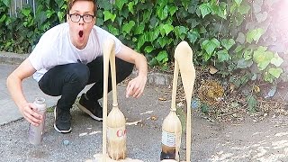 GIANT COKE EXPERIMENT  SALT VS CHLORINE REACTION  DAY 95 [upl. by Gunzburg]