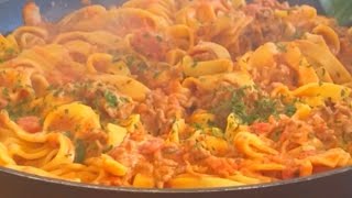 Italian Tagliatelle Recipe [upl. by Alonso947]