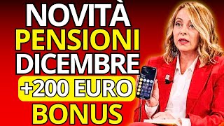 Novità Pensioni Dicembre 2024 Scopri il Bonus di Fine Anno Tredicesima e Quattordicesima [upl. by Wirth]