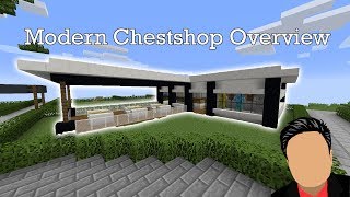 Minecraft Modern Chestshop Design Overview [upl. by Eniluap]