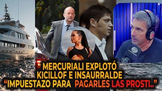 MERCURIALI EXPLOTÓ CON KICILLOF E INSAURRALDE quotIMPUESTAZO PARA PAGARLES LAS PROSTIquot [upl. by Synn152]