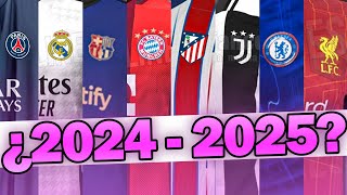 🤯🆕 posibles NUEVAS CAMISETAS 20242025 PSG MADRID JUVE BARCELONA LIVERPOOL CHELSEA [upl. by Adnima]