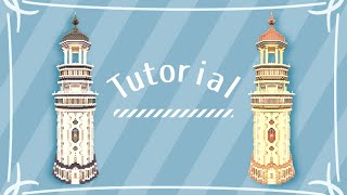 Minecraft  How To Build a Cute Lighthouse  Tutorial  Light Tower  Survival Designs [upl. by Yroj]