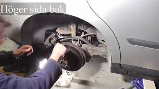 Byte av broms bak Volvo V50  Replace rear brake [upl. by Latihs867]