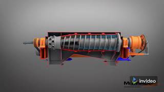 Decanter Centrifuge working Principle  Animation  Oil Drilling  Solid Control [upl. by Vickey]