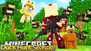 Minecraft Adventure  BABY DUCK GETS SHOT BY POACHERS [upl. by Inohtna]