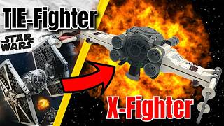 I Combined a LEGO XWING with a LEGO TIE FIGHTER [upl. by Ajile]