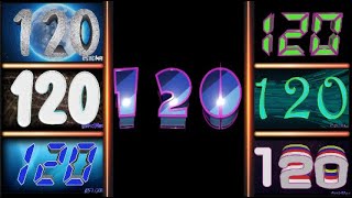 Countdown Numbers from 120 countdown timers with numbers from 120 to 1 or 0 Voice and sound effects [upl. by Haily]