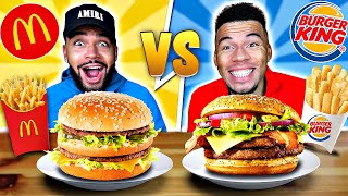 BURGER KING VS MCDONALDS CHALLENGE [upl. by Aleron]