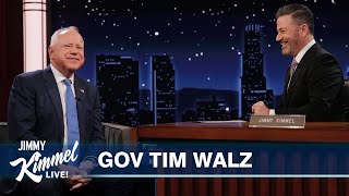 Tim Walz on Getting the Call from Kamala Trump Being Weird Doing Lunch Duty amp School Gun Violence [upl. by Ailemor]