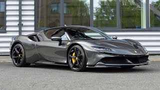 2020 Ferrari SF90 Stradale  Grigio Silverstone  Walkaround 4K [upl. by Elehcar368]