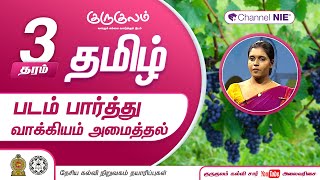 படம் பார்த்து வாக்கியம் அமைத்தல்  தரம் 03  Tamil  தமிழ்  P 01 [upl. by Arukas]