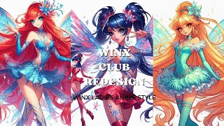 Winx Club Redesign Winx Ladies Anime GlowUp [upl. by Luing]