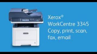 Printer Xerox WorkCentre 3345  Multifunction اعدادات الطابعة زيروكس 3345 [upl. by Bahner245]