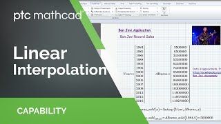 Linear Interpolation in PTC Mathcad Prime [upl. by Joyce]