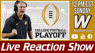 College Football Playoff Rankings LIVE Reaction Show 12323  FSU Football  Warchant TV FSU [upl. by Reniti]