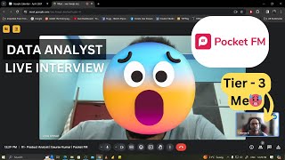 REMOTE 15 LPA Pocket FM Product Analyst Live Interview  Fresher amp Experienced 03 year [upl. by Lerraj]